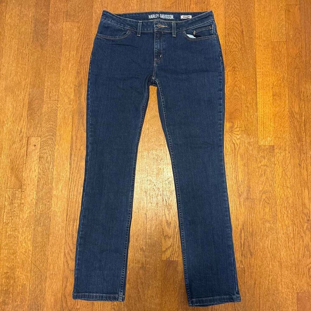 Harley-davidson Women's Blue and Navy Jeans
